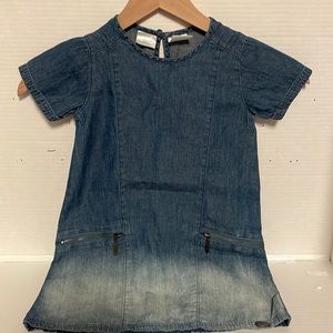 Size 2 Kardashian Kids Monochromatic Soft Denim Dress with Pockets